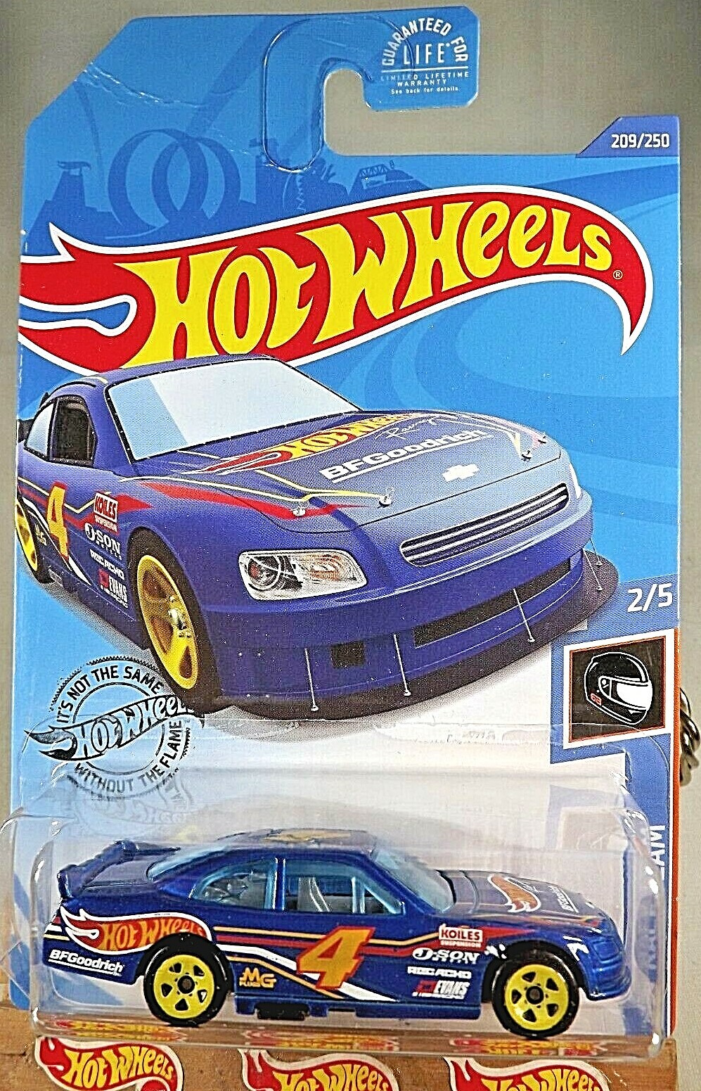 2020 Hot Wheels #209 HW Race Team 2/5 2010 CHEVY IMPALA Blue w/Yellow 5 Spokes