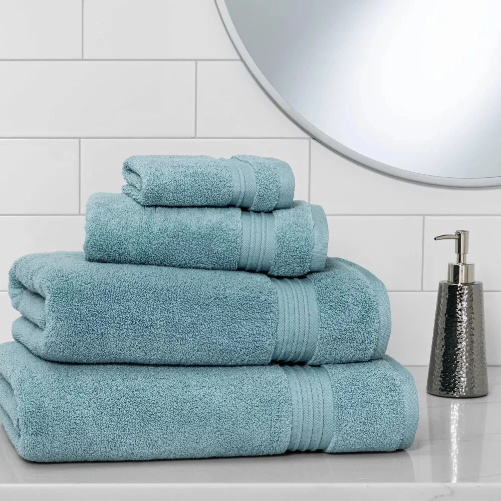 Threshold Signature™ - Ultra Soft Cotton Spa Bathroom Towel - 30 x 56  Aqua