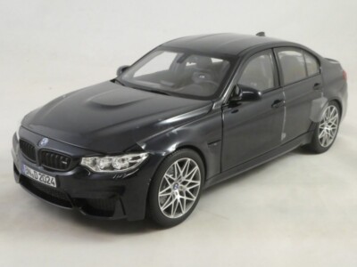 1/18 BMW M3 Competition 2017 Dark Blue Metallic Diecast Model Car