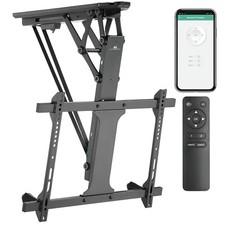 Ceiling Electric TV Mount WiFi Bracket Holder 32"-70" Remote Control Tuya App HQ