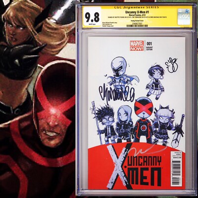 CGC 9.8 SS Uncanny X-Men #1 Variant Cover signed Young, Bachalo