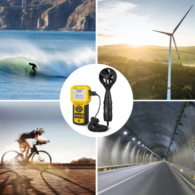 Anemometro Portatile CFM/CMM Misuratore Di Velocità Del Flusso D'Aria Anemometro Portatile CFM/CMM Misuratore Di Velocità Del Flusso D'Aria
