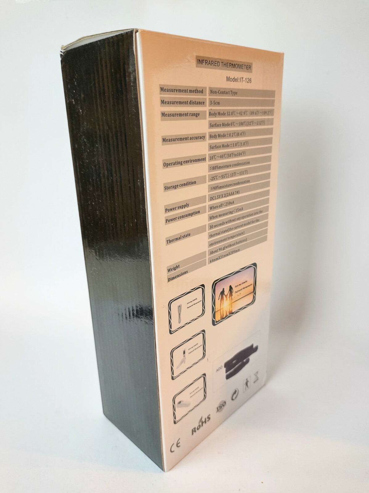 Premium NIUKU Non Contact Digital Infrared Head Body Thermometer Dual Mode +Base