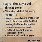 New/Open Box Prodyne Jubilee Iceless Wine Cooler w/Charms — photo 5