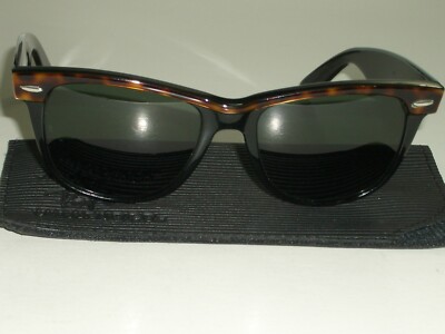 即決 B&L RAY-BAN USA サングラス WAYFARERⅡ VINTAGE B&L RAY BAN W0530 UWAS BLACK/TORTOISE TRIM WAYFARER II