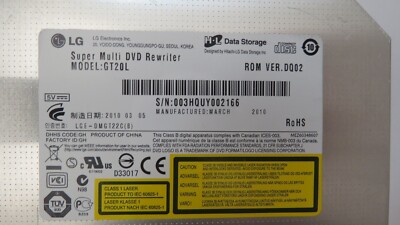 LG GT20L SUPER MULTI DVD+R DL REWRITER RECORDER