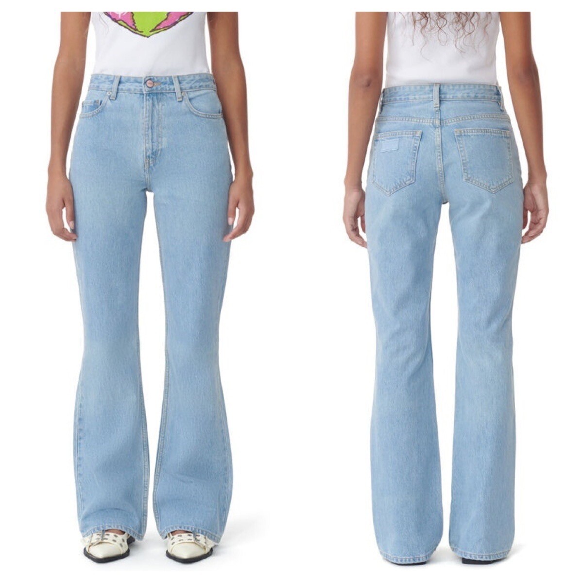 GANNI Betzy NWT $215 High Rise Bootcut Rigid Denim Jeans GANNI Betzy NWT $215 High Rise Bootcut Rigid Denim Jeans