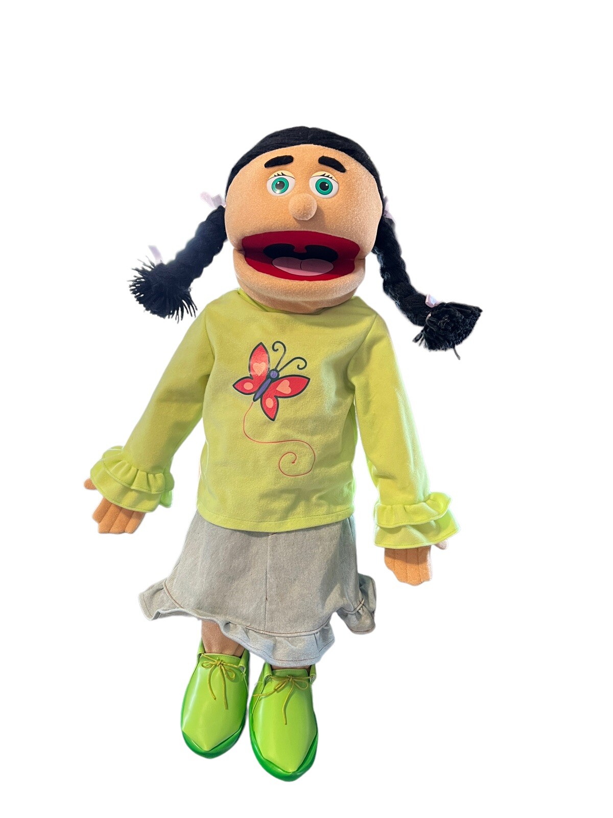25 Katie, Peach Girl, Full Body, Ventriloquist Style Puppet by Silly