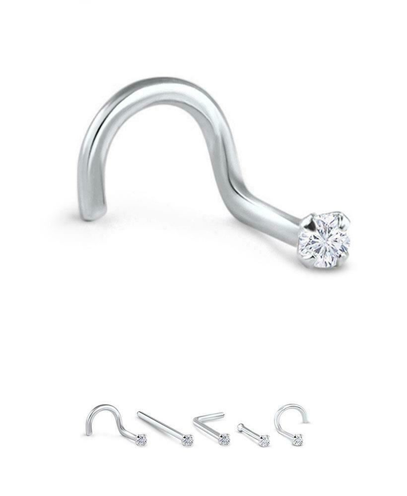 OUFER Piercing Al Naso A L In Oro 14K: 22G, Elegante E Facile Da Indossare Per Ogni Occasione - 3