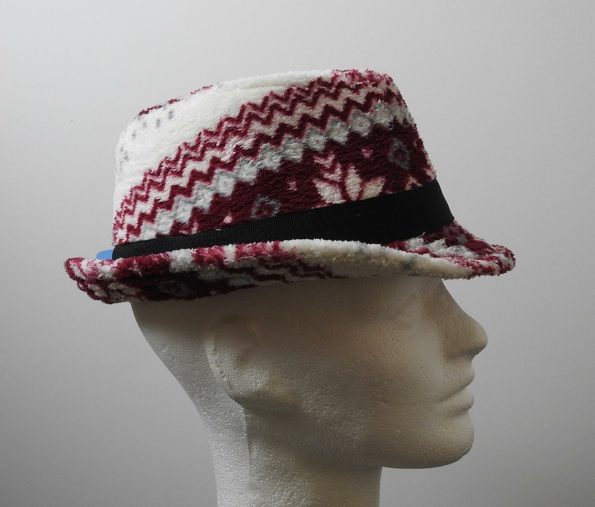 Colorful Geometric Fedora Hat Kenny K. Fedora Hat Mens Size Medium 100% Paper Classic  main image 2