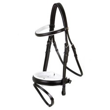 BR Trensenzaum Bentham. Vollblut, Schwarz/Weiß, NEU