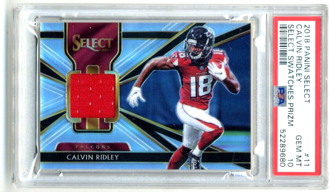 Calvin Ridley Panini Select Select Swatches Prizm #11 Base