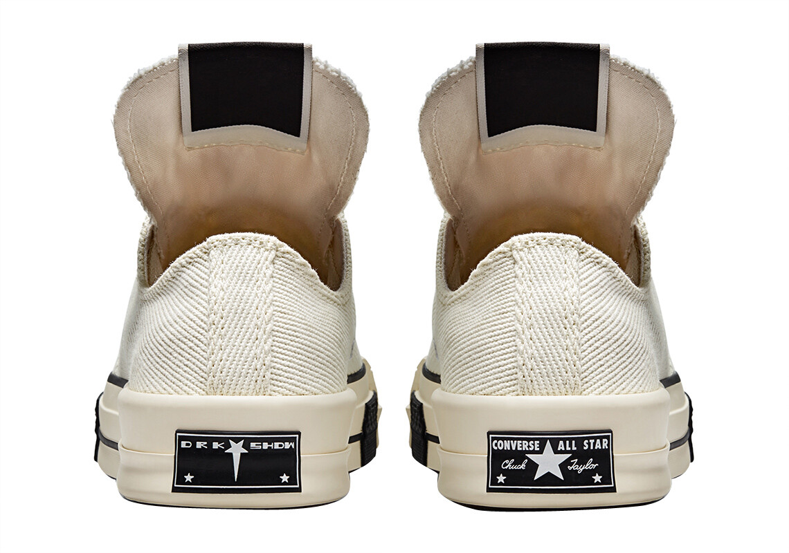 Converse Rick Owens x DRKSHDW DRKSTAR Chuck 70 Low White