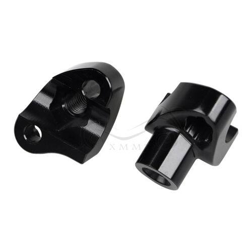 1 1/2" Tall Handlebar Risers Black For Harley Heritage Softail Sportster 1200 - Picture 3 of 14