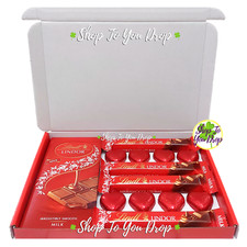 LINDT LINDOR VALENTINES DAY CHOCOLATE PERSONALISED GIFT BOX Hamper Present Choc