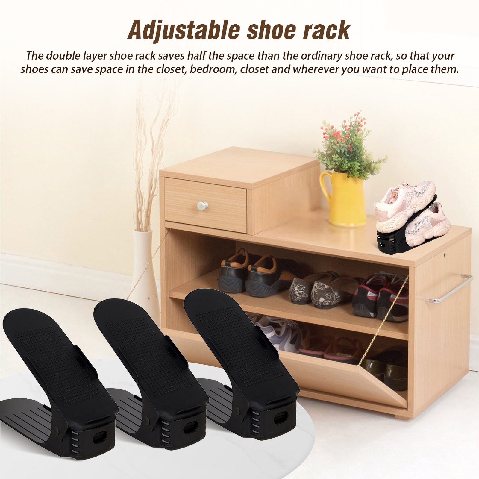 Shoe Slot Organizer 12 Pack Set Of 10 Shoe Slots Space Saver For