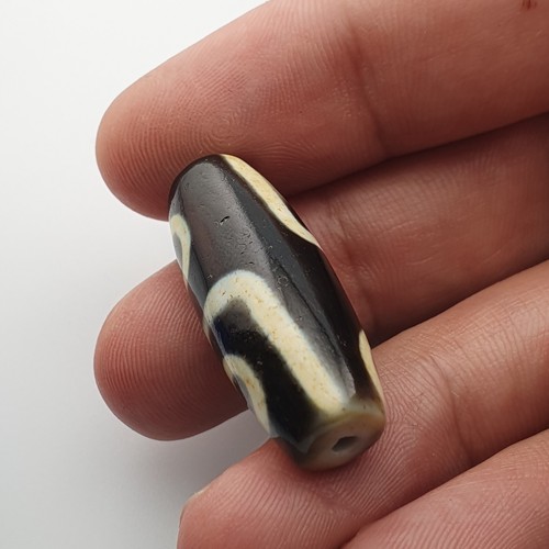 Stunning Vintage Himalayan Tibetan 4 Beautiful Eyes Agate Dzi Bead Amulet - Picture 16 of 21