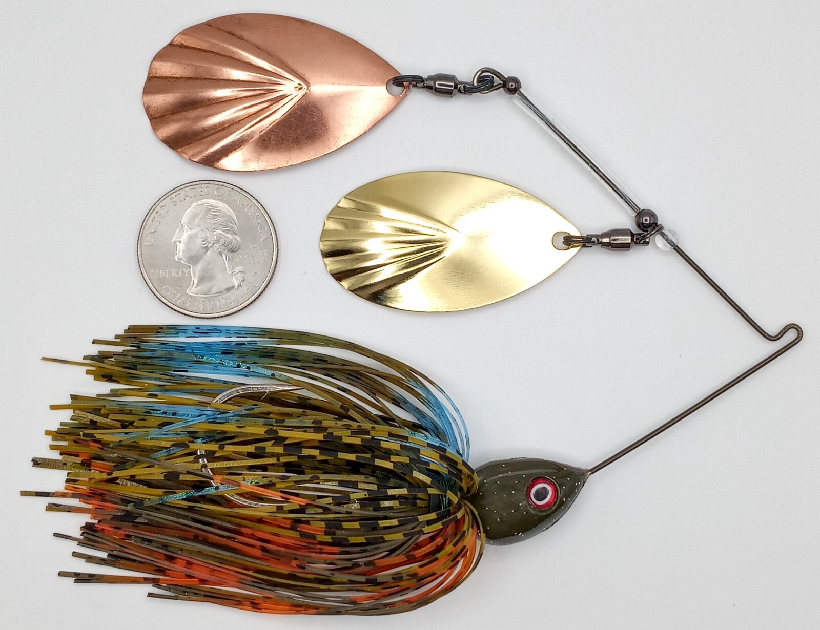 Custom Spinnerbait ~ HB Bluegill ~ 3/4 oz Double Thumper