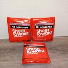 3 No nonsense sheer to waist pantyhose size A petite to medium 17 taupe