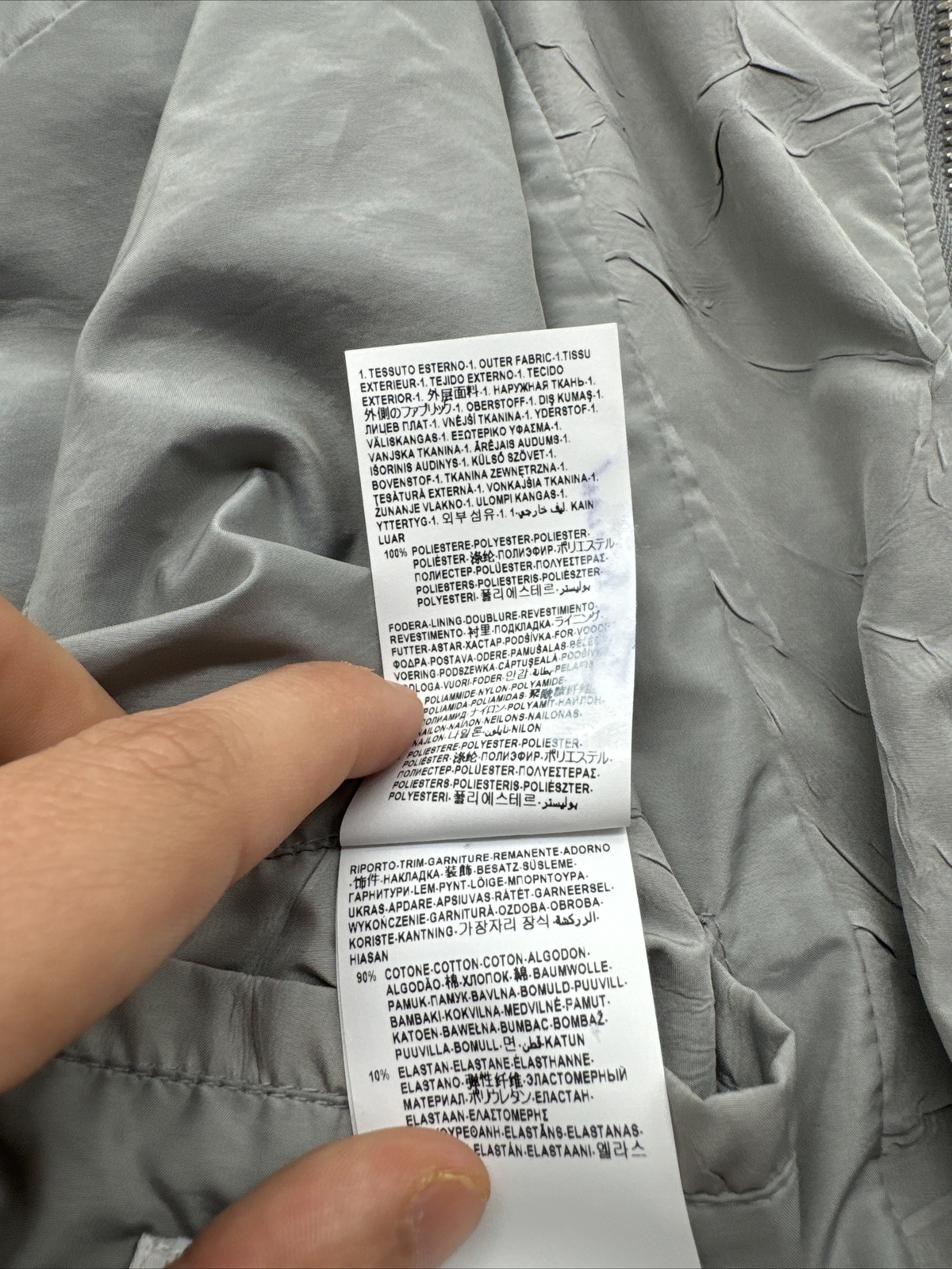 Versace Collection Gray Texture Wind Breaker Jack… - image 17