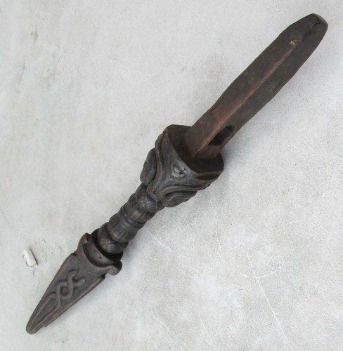 Bendito Antiguo Tíbet Budista Tibetano Bodhi Madera Phurba - Imagen 2 de 4