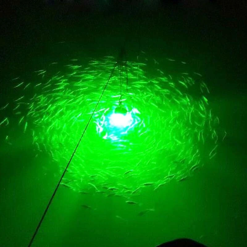 DC12V-24V 30W Green Submersible LED Fishing Light Night Boat Attracts Fish  Squid