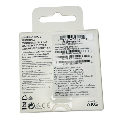 Samsung AKG Type-C Casque Écouteurs Écouteurs pour Galaxy S25 Ultra - Photo 4 sur 4