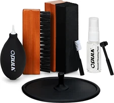 7-in-1 Vinyl Record Cleaner Kit - Brushes Air Blower Stylus Gel Cleaning Liquid