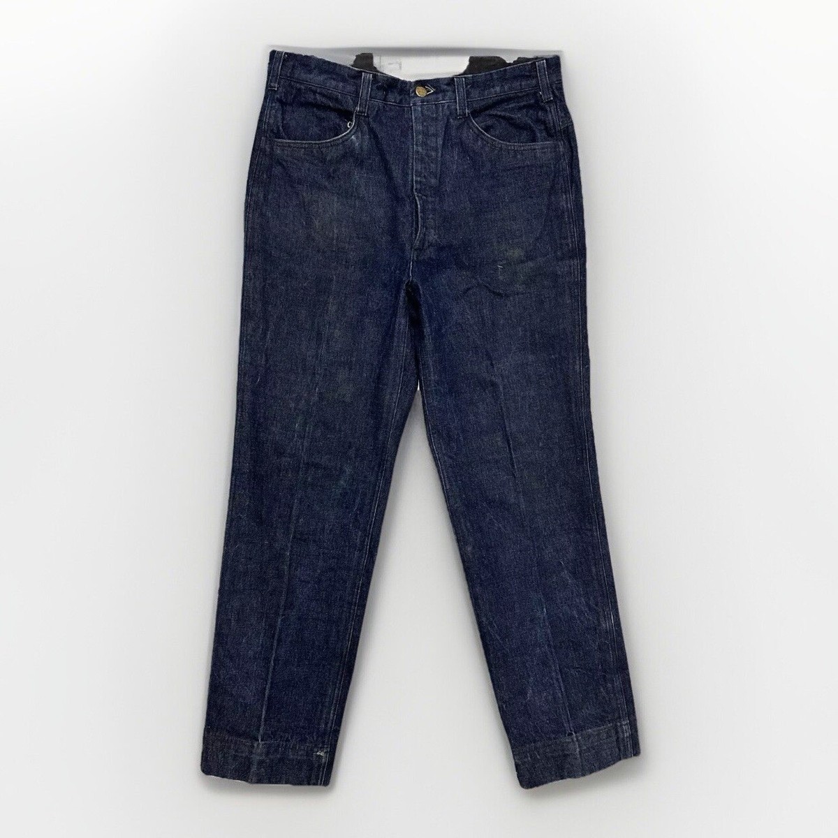 Vintage 70's Lee Riders Custom Tailored Indigo Denim Men's Jeans