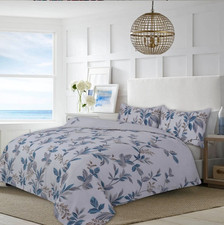 4 Pcs Complete Bedding Set Duvet Quilt Cover Set with Fitted Sheet & Pillowcase