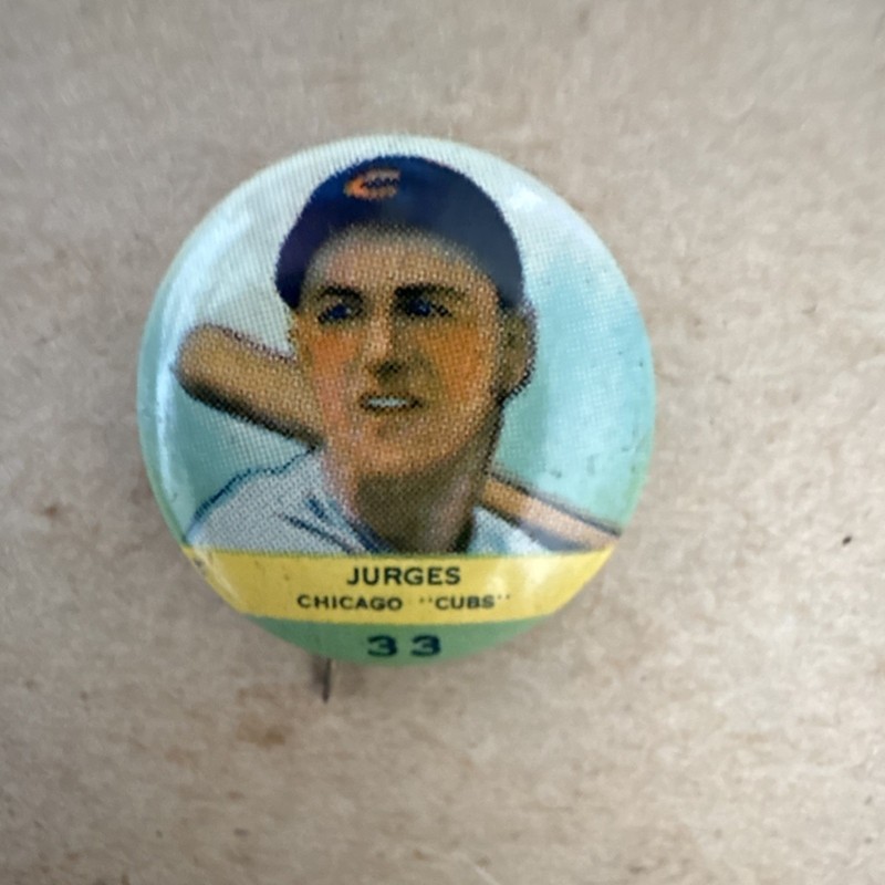 1932 Chicago Cubs Baseball Vintage Pin Jurges Collector
