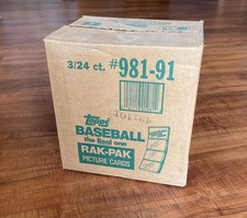 Sealed 1991 Topps Baseball Card Vendor Box