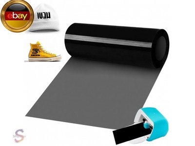 Smart Iron on für Cricut Joy, 14x300cm Schwarz Plotterfolie Textil Smart Heat