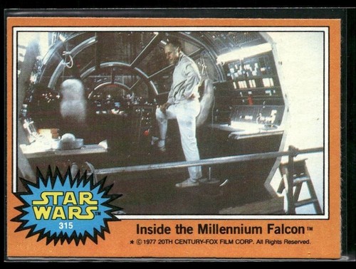 1977 Topps Star Wars #315 Inside the Millennium Falcon — Raw