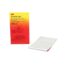 3M ScotchCode Pre-Printed Wire Marker Book SPB-04, black print on a white backgr