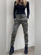 Pantalones con cordón Bevy Flog Shely Olive camuflados talla 24
