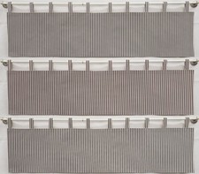 Ticking Stripe Tab Top Valances or Curtains 3 Colors Available