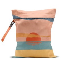 Sunset Wet Bag for Swimsuit Travel Beach Pool Baby Cloth Diapers