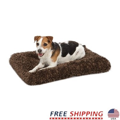 Plush Deluxe Pet Bed Soft Cozy Bed Dogs Cats Non-Slip Washable Pet Crate Mat New