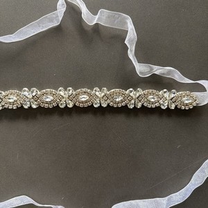 David’s Bridal Belt for Women Dress/Wedding Dress Crystal Rhinestone Sash W3