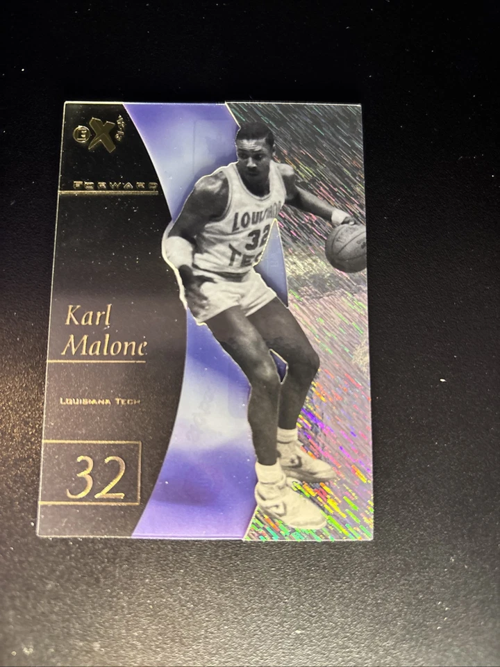 Karl Malone 2012-13 Fleer Retro 1997-98 E-X 2001 EX-22 - Image 3 of 4