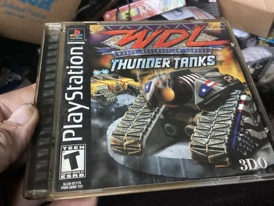 PS1 WDL Thunder Tanks Video Game Complete