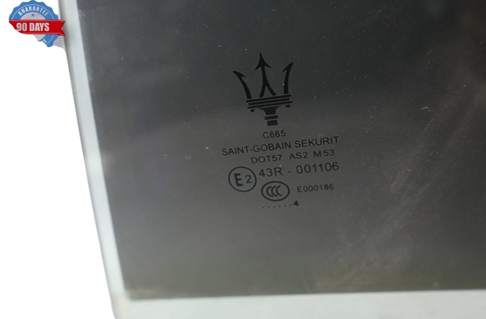 14-17 Maserati Ghibli Rear Left Driver Side Door Window Glass 670038124 Oem