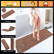 Waterproof Non-Slip Bath Mat Runner 16x48 Inch for Shower  Bathtub - Easy Clean