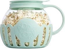 Ecolution Patented Micro-Pop Microwave Popcorn Popper with Temperature Safe Glas