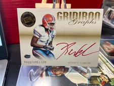 2007 Press Pass SE Gridiron Graphs Gold Red Ink Reggie Nelson Autograph /49