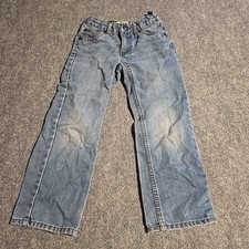 LEVI STRAUSS KIDS 505 BLUE JEANS SIZE 7 REG Blue Pockets Casual Denim Boys