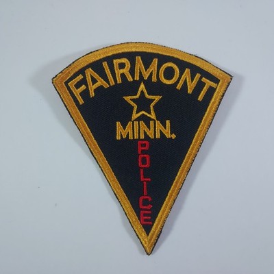 MN - Fairmont Police Patch   NEW   Classic Black and Gold Design