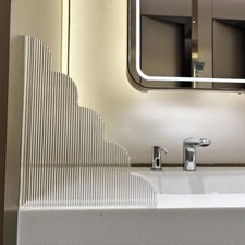2PCS Shower Splash Guard Corner Kit, 9.1 x 11.5 inches