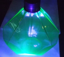 Art Deco Jar Uranium Glass Rare Style Estate Heirloom